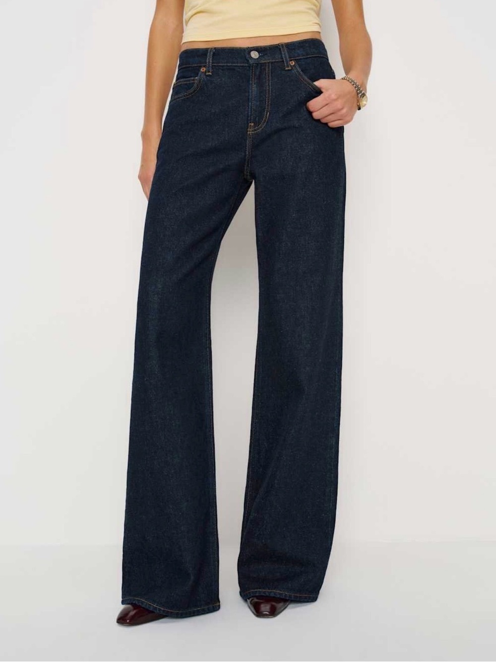 Reformation Low Rise Cary Low Rise Slouchy Wide Leg Jeans